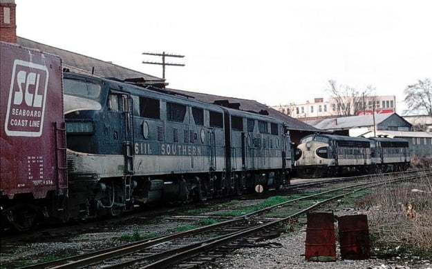 F Units at the Central of Georgia depot
