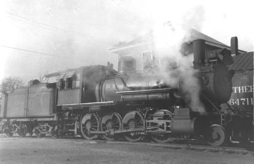SR 2-8-0 #260 at Rome, GA in December 1934