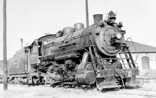 Southern Railway 2-8-0 Ks #731 at Selma, AL