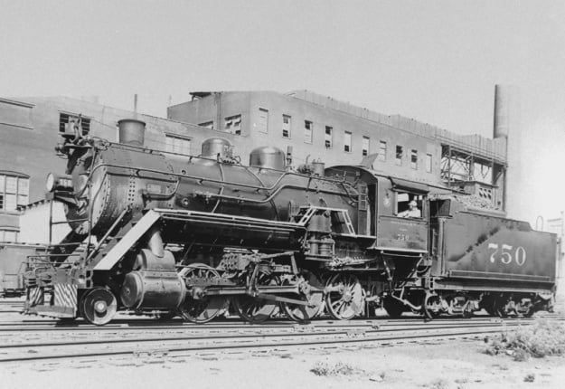 Southern Railway 2-8-0 Ks #750 at East St. Louis, IL