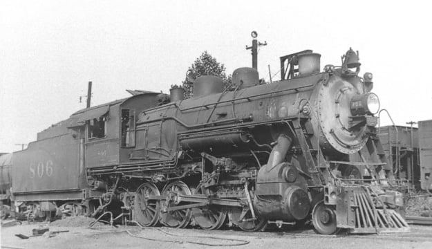 Southern Railway 2-8-0 Ks #806 at Selma, AL