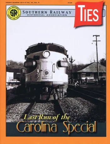 Cover - Nose of F3 no. 4138 on last run of Carolina Special, Tryon, N.C., Dec. 5, 1968. Bill Schafer photo