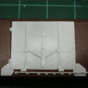 boxcar door model in resin