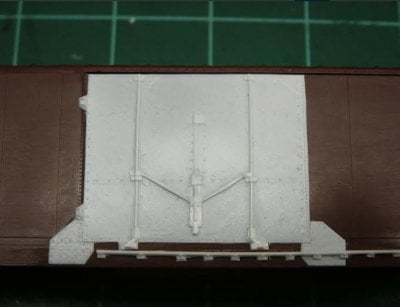 boxcar door model in resin